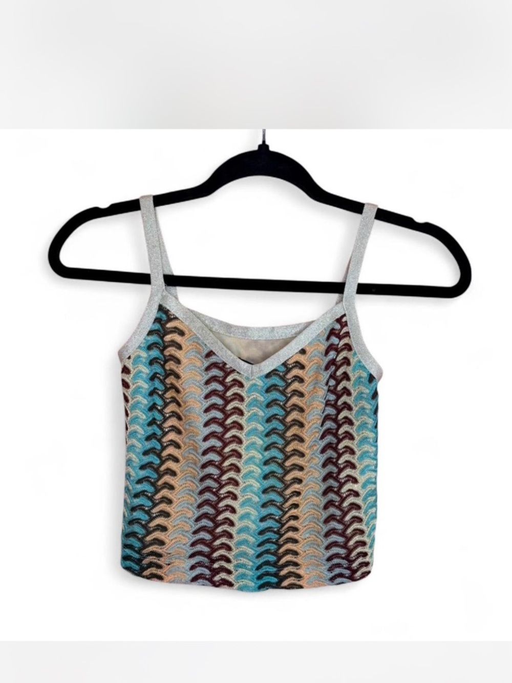 Marciano by Guess multicoloured sequin crop top Size XS